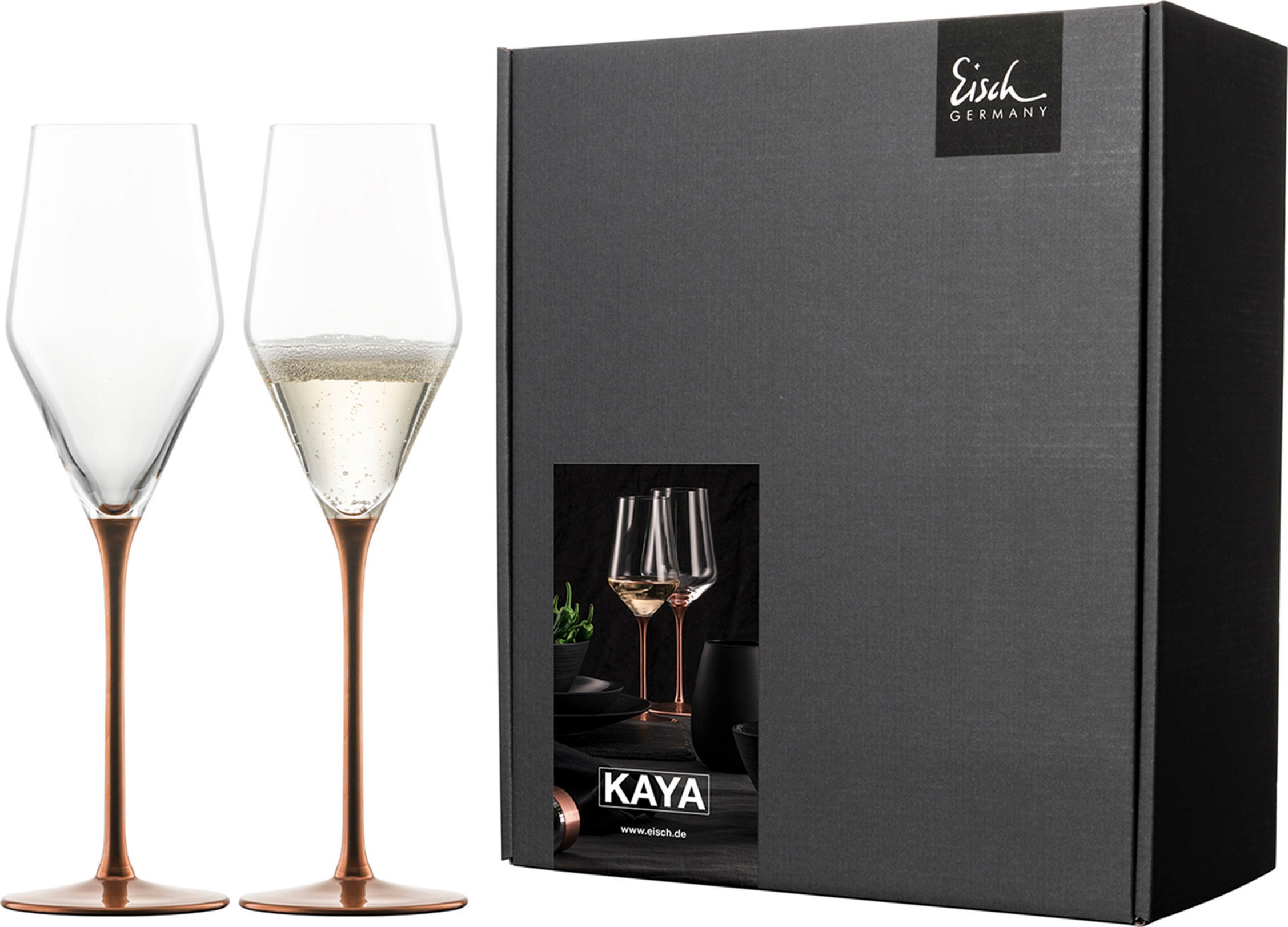Eisch Germany Champagnerglas »KAYA, Made in Germany, 260 ml«, (Set, 2 tlg., günstig online kaufen