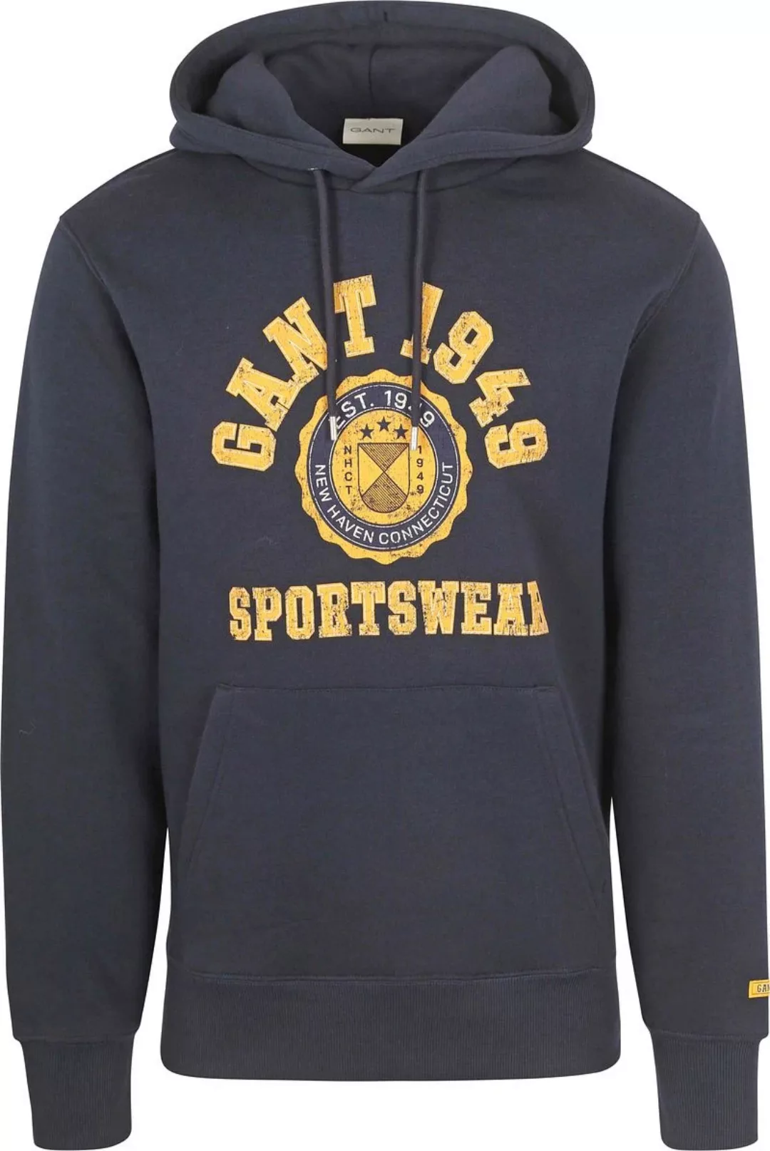 Gant Hoodie Graphic Logo Navy - Größe XL günstig online kaufen