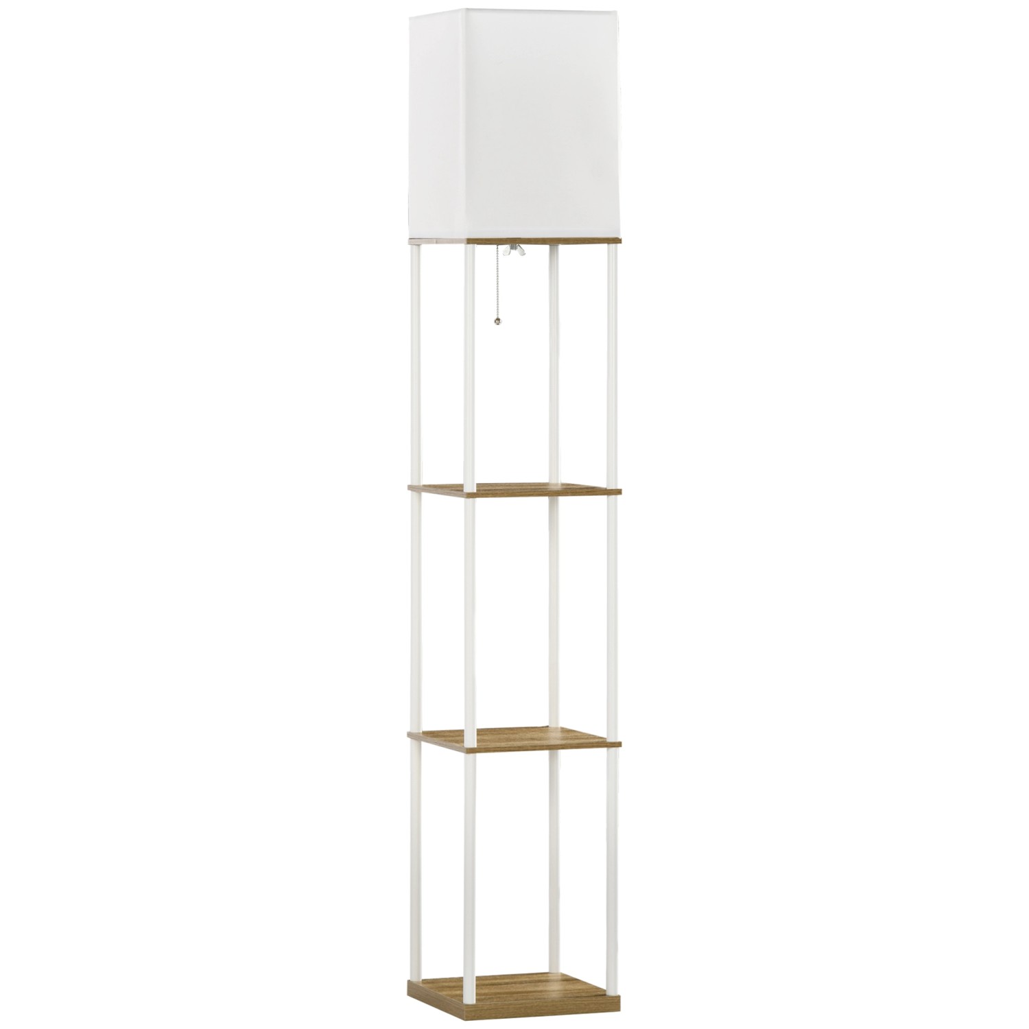 HOMCOM Stehlampe Stehlampe Wohnzimmer mit 3 günstig online kaufen