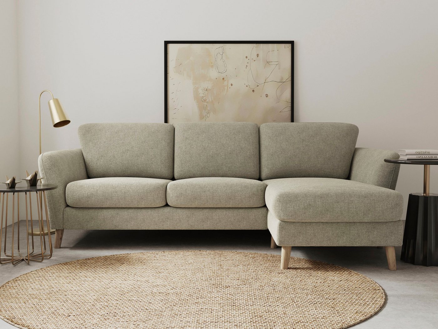 Home affaire Ecksofa "MARSEILLE (242/152cm),L-Form, Rec. rechts/links", Mas günstig online kaufen