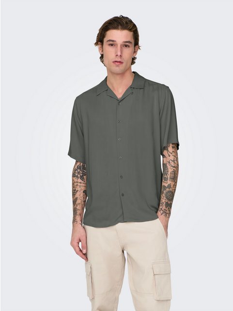 ONLY & SONS Kurzarmhemd ONSDASH LIFE REG VISC RES SS SHIRT günstig online kaufen