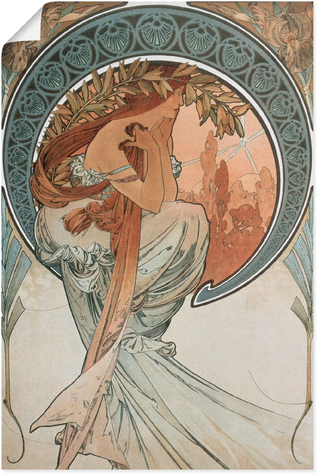 Artland Kunstdruck "Vier Künste: Die Poesie. 1898", Frau, (1 St.), als Alub günstig online kaufen