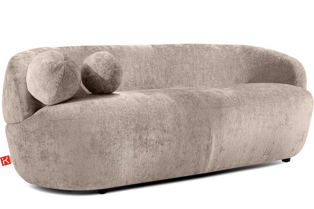 KONSIMO Sofa NELUM 3-Sitzer Sofa, Modern, organische Form, mit dekorativem günstig online kaufen