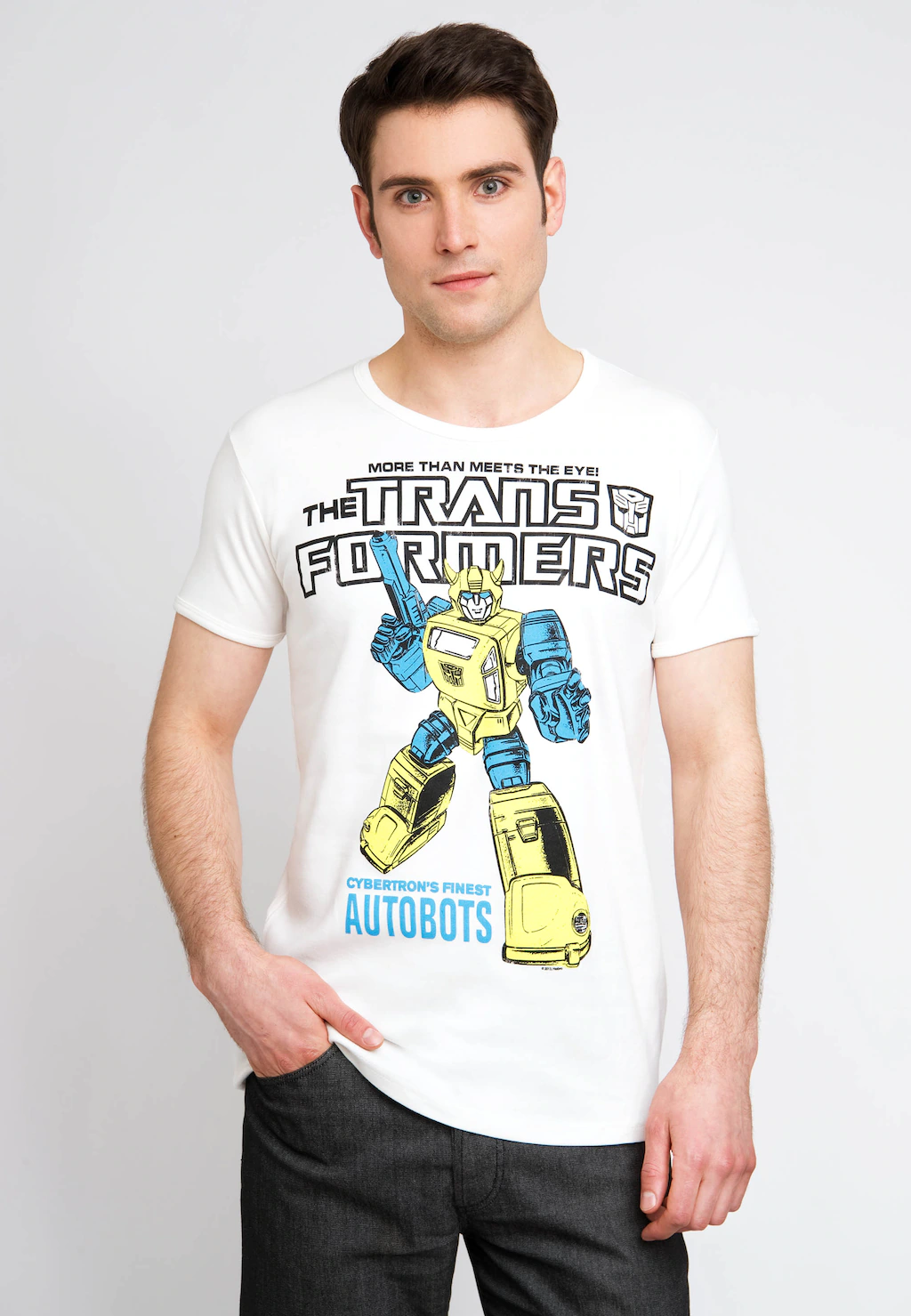 LOGOSHIRT T-Shirt "Bumblebee Autobots", mit großflächigem Frontprint günstig online kaufen