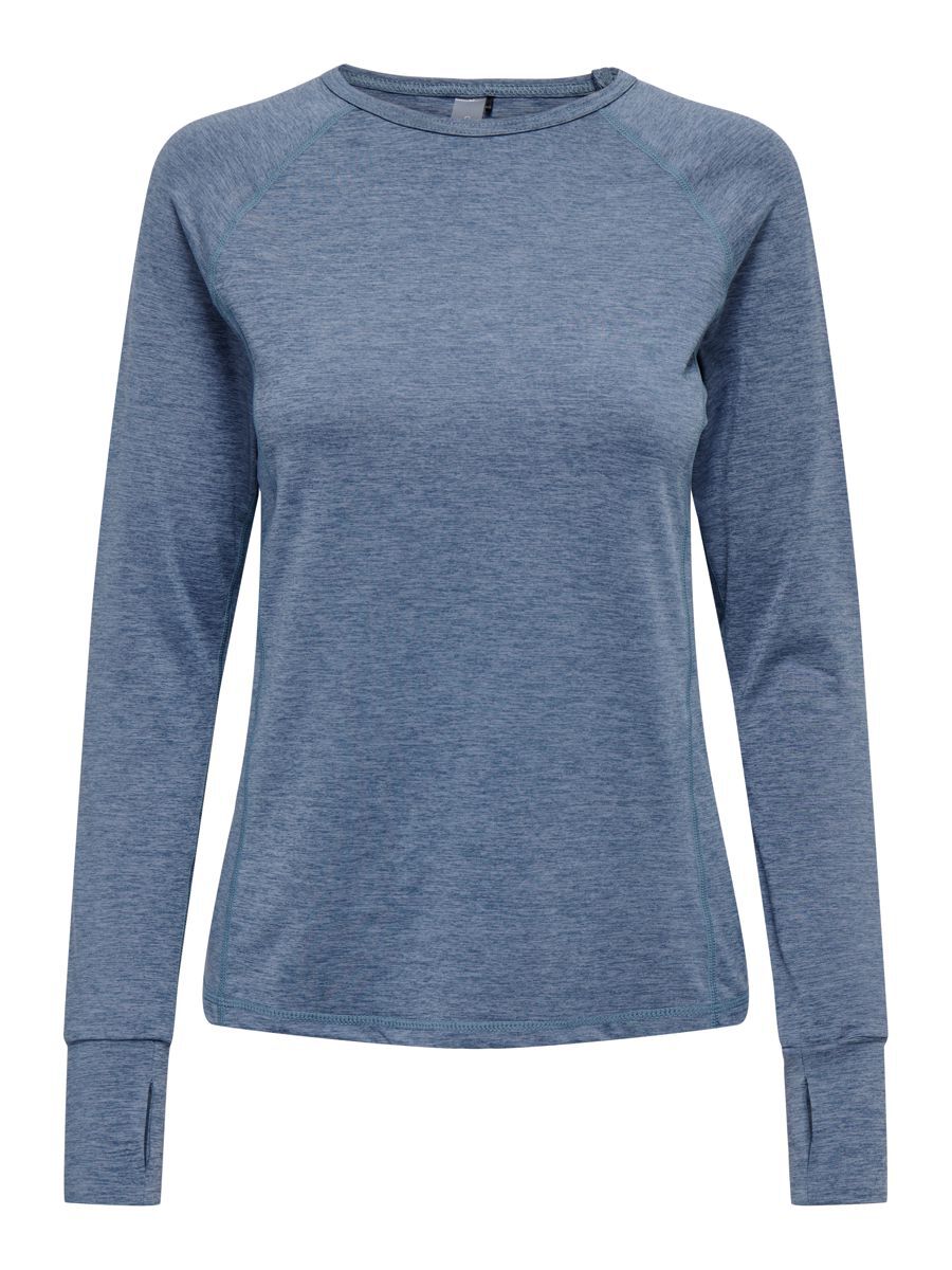ONLY Langärmeliges Trainingsshirt Damen Blue; Grey günstig online kaufen
