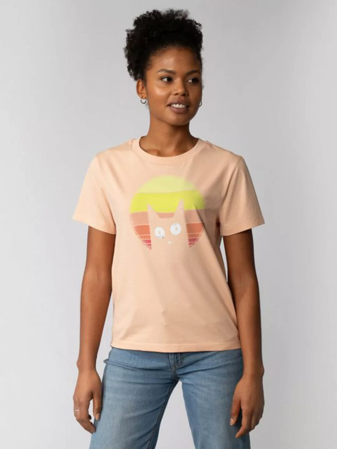 wat? Apparel T-Shirt Sunset Cat günstig online kaufen