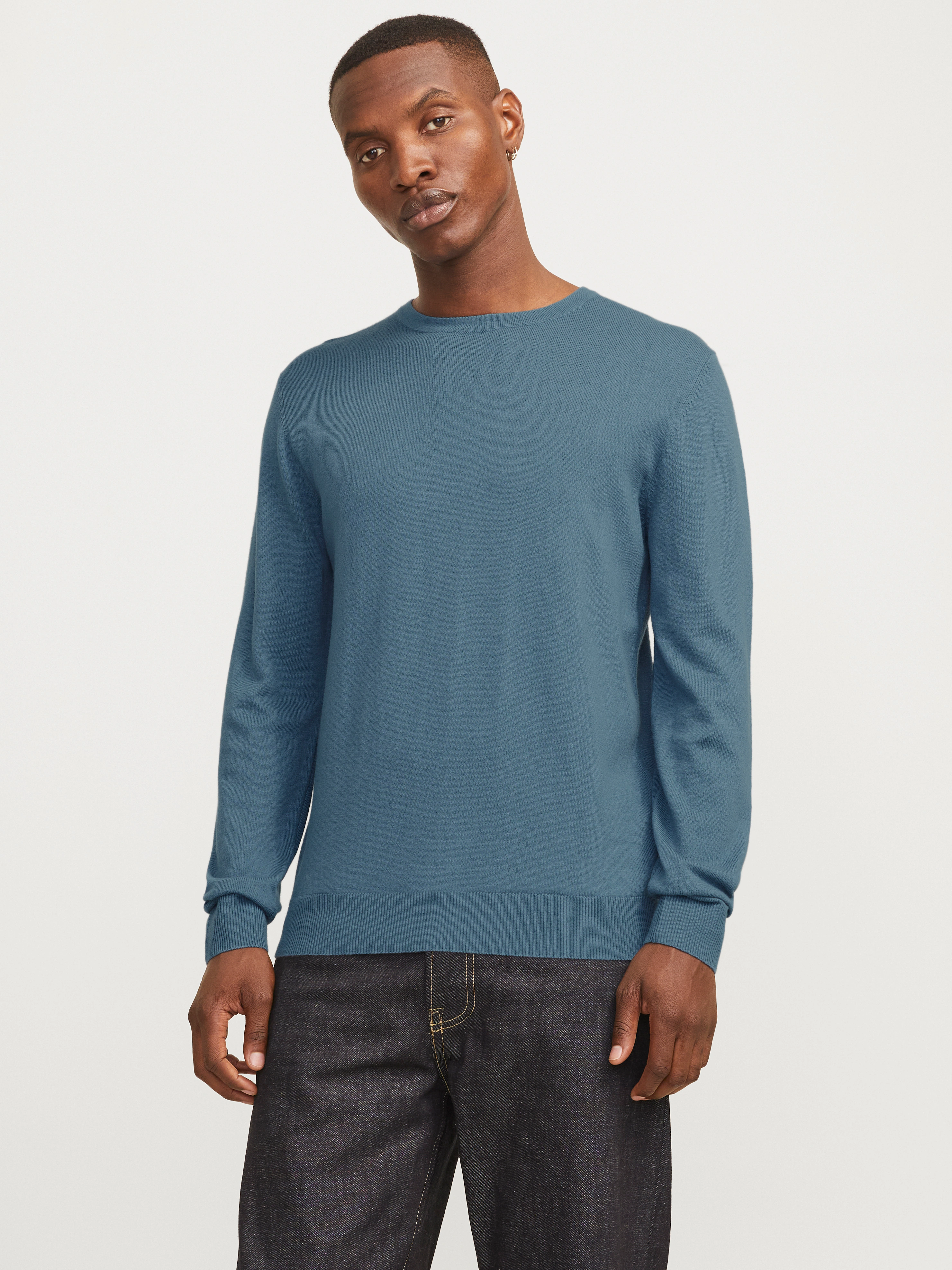 Jack & Jones Strickpullover "JJEEMIL KNIT CREW NECK NOOS", mit Rundhalsauss günstig online kaufen