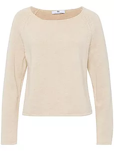 Pullover U-Boot-Ausschnitt Peter Hahn beige günstig online kaufen