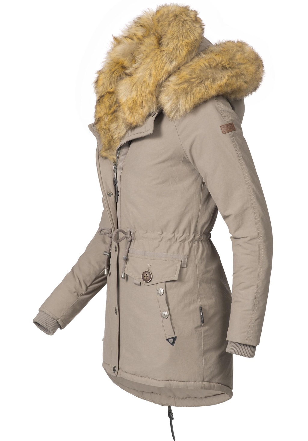 Navahoo Wintermantel "Sweety", abgefahrener Winterparka m. 2 Kunstpelz-Kapu günstig online kaufen