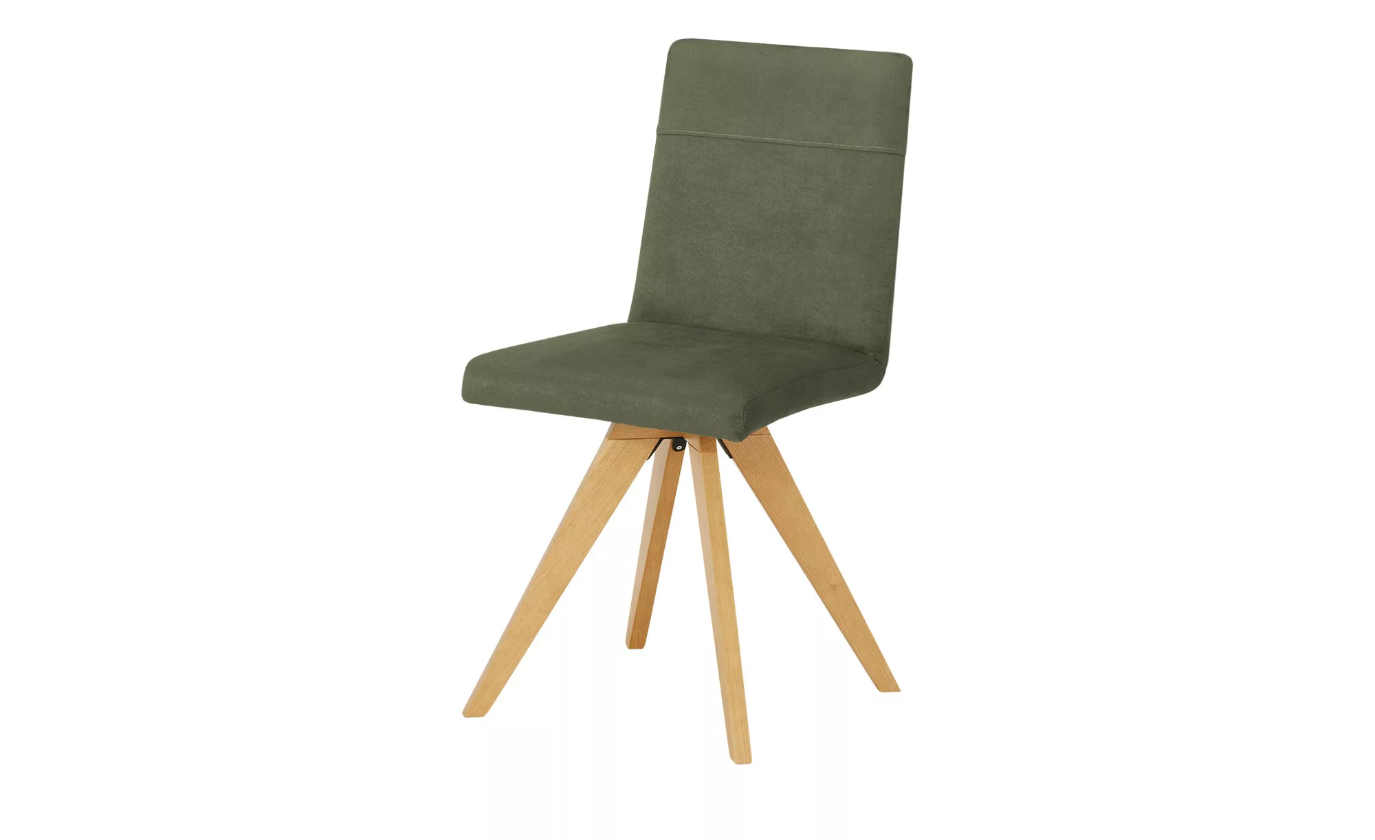 Woodford Esszimmerstuhl mit Massivholzgestell Scala ¦ grün ¦ Maße (cm): B: günstig online kaufen