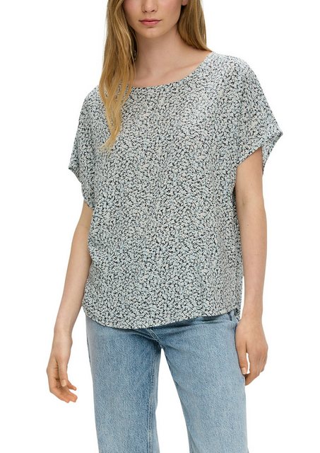 QS Shirtbluse QS by s.Oliver Oversize-Bluse mit Blumenmuster in (1-tlg) Nac günstig online kaufen