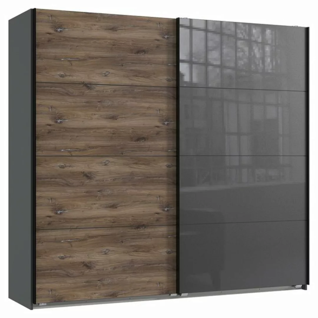 Lomadox Schwebetürenschrank VIESTE-43 Kleiderschrank, 270cm breit, graphit günstig online kaufen