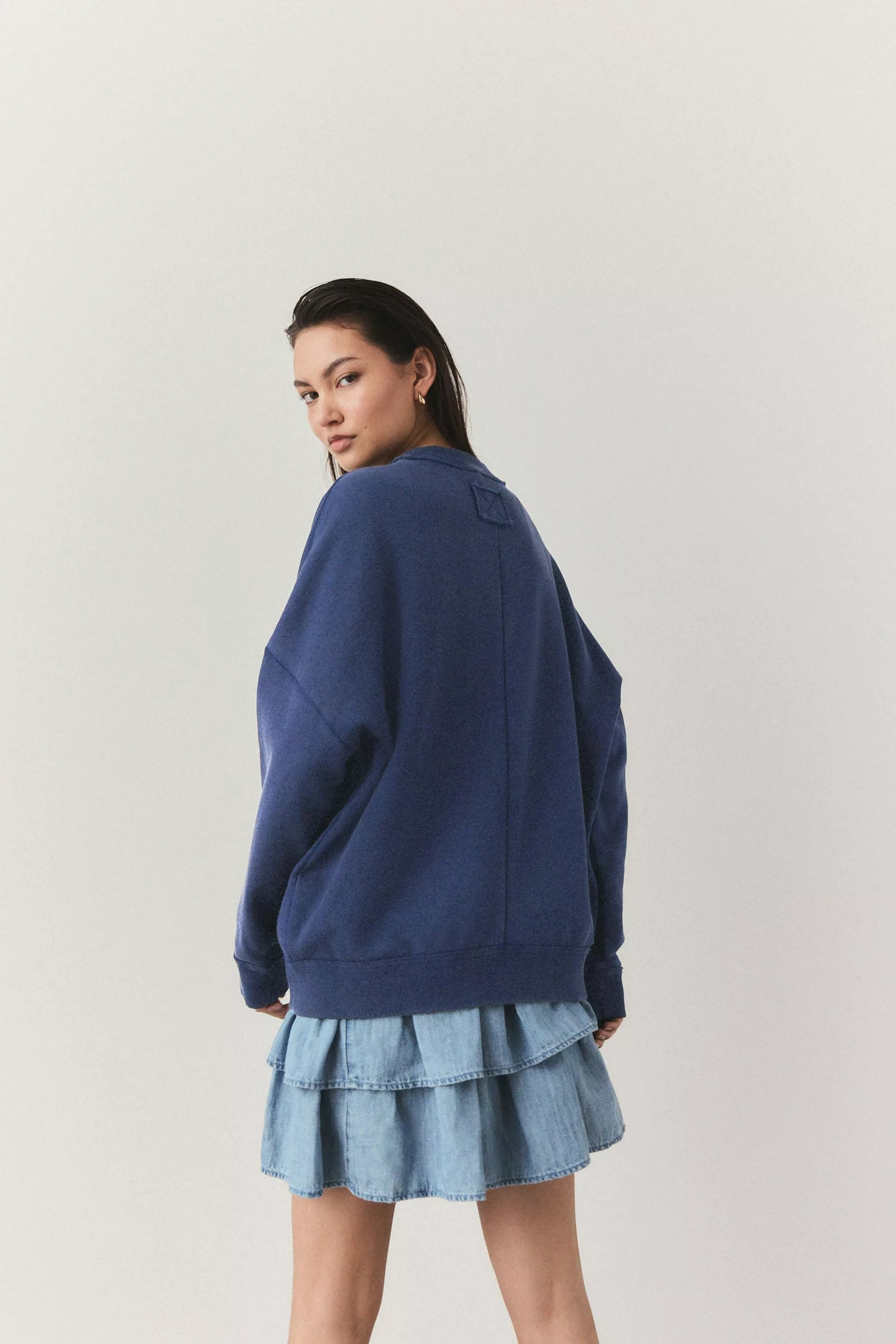 Next Strickjacke Oversized Fit Boyfriend-Strickjacke, Varsity-Stil günstig online kaufen