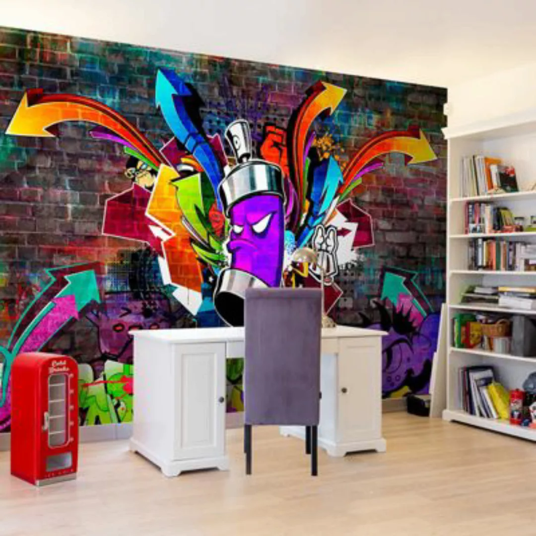 artgeist Fototapete Graffiti: Colourful attack mehrfarbig Gr. 300 x 210 günstig online kaufen