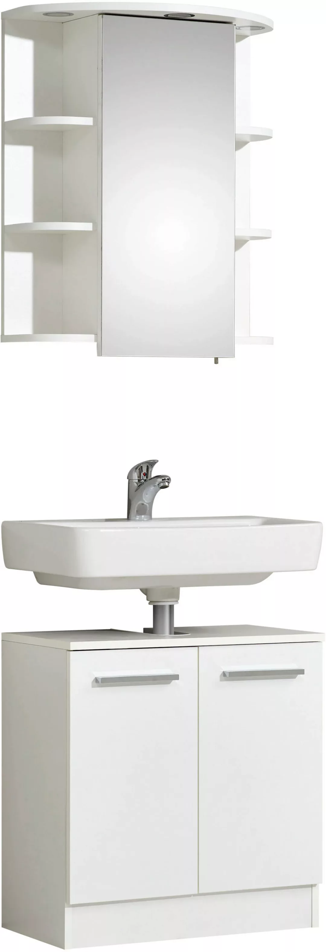 Saphir Badmöbel-Set "Quickset 335 2-teilig, Waschbeckenunterschrank mit LED günstig online kaufen