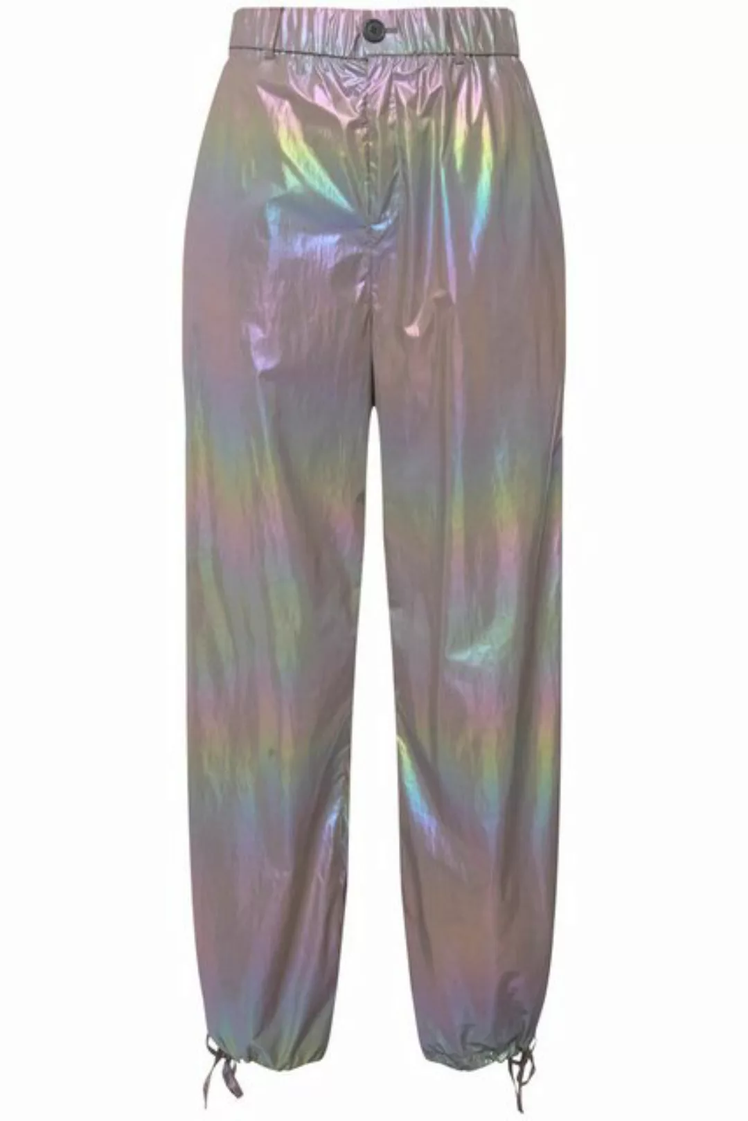 Studio Untold Funktionshose Fliegerhose wide Legs Holografic-Look Elastikbu günstig online kaufen