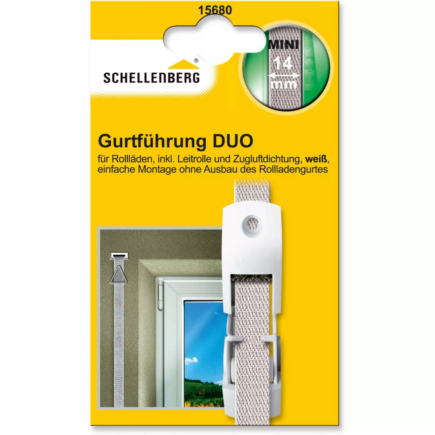 Schellenberg Rollladen Gurtführung Duo Mini Weiß günstig online kaufen