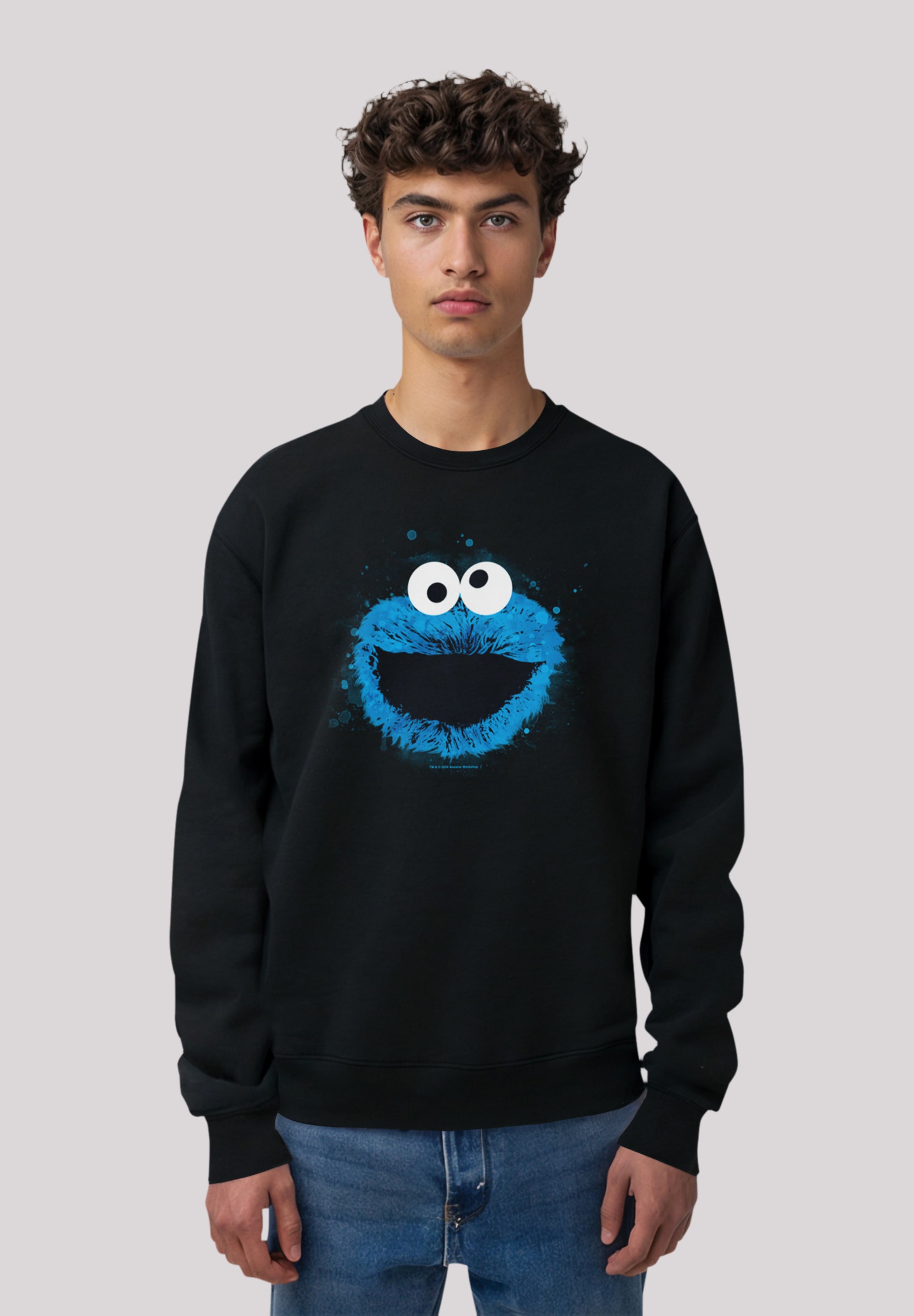 F4NT4STIC Sweatshirt "Sesamstraße Cookie Monster Watercolor", Premium Quali günstig online kaufen