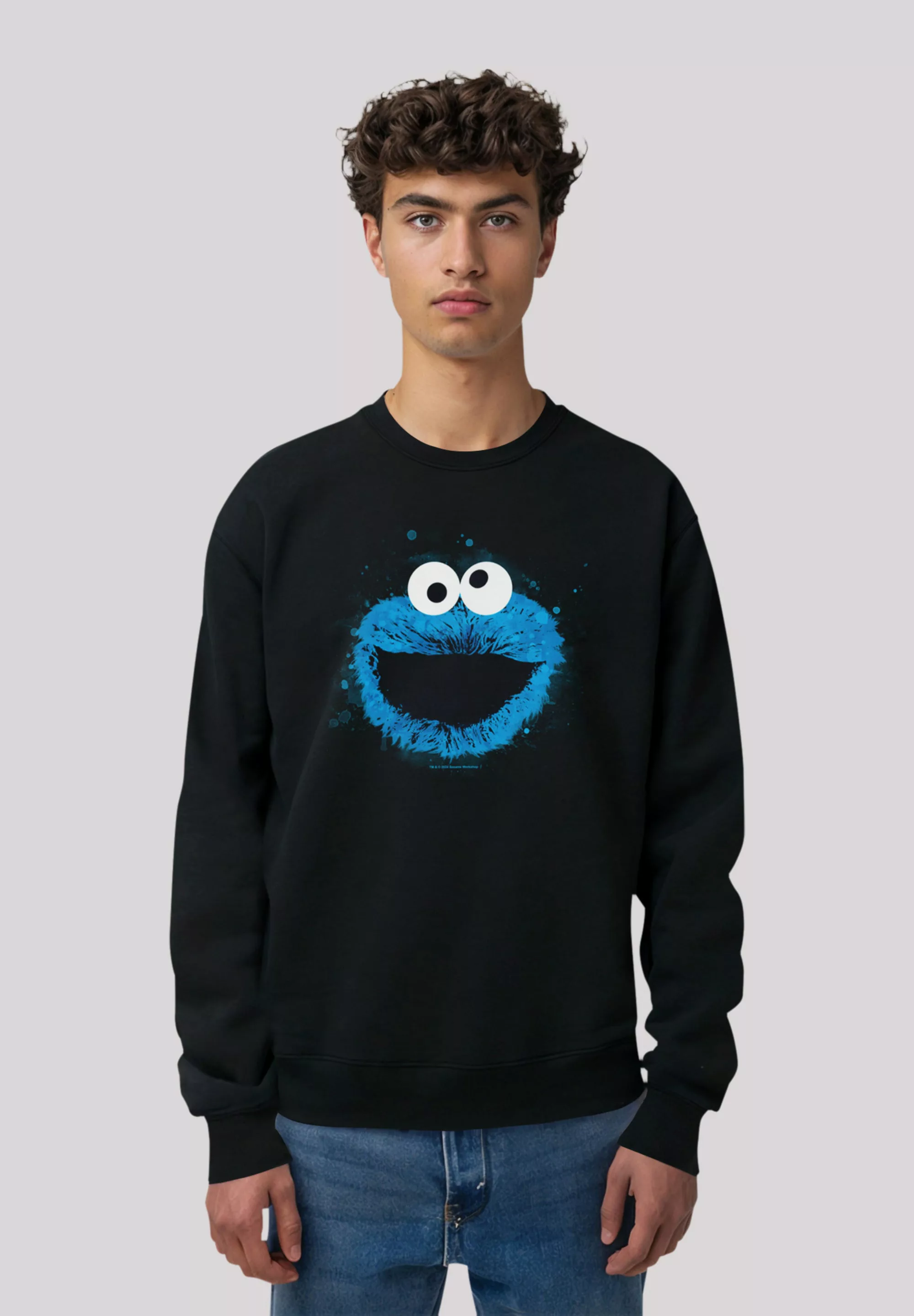 F4NT4STIC Sweatshirt "Sesamstraße Cookie Monster Watercolor", Premium Quali günstig online kaufen