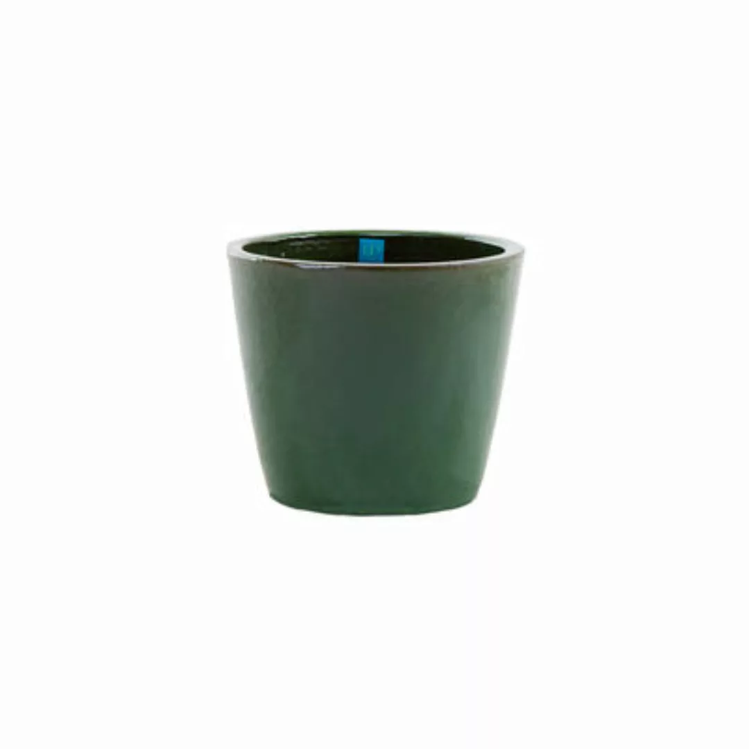 Blumentopf Pots keramik grün / Glasiertes Steingut - Ø 30 x H 25 cm / Handg günstig online kaufen