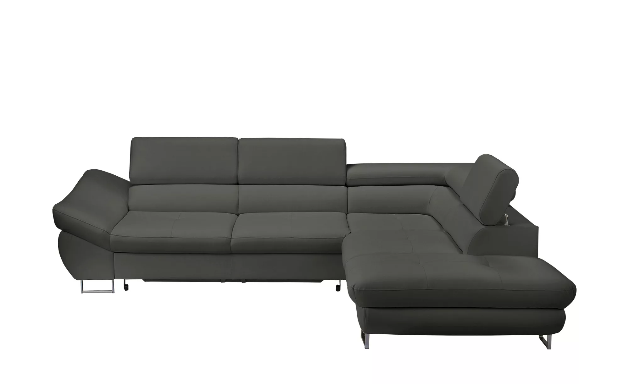 switch Ecksofa mit Funktion  Fabio - grau - Polstermöbel > Sofas > Ecksofas günstig online kaufen