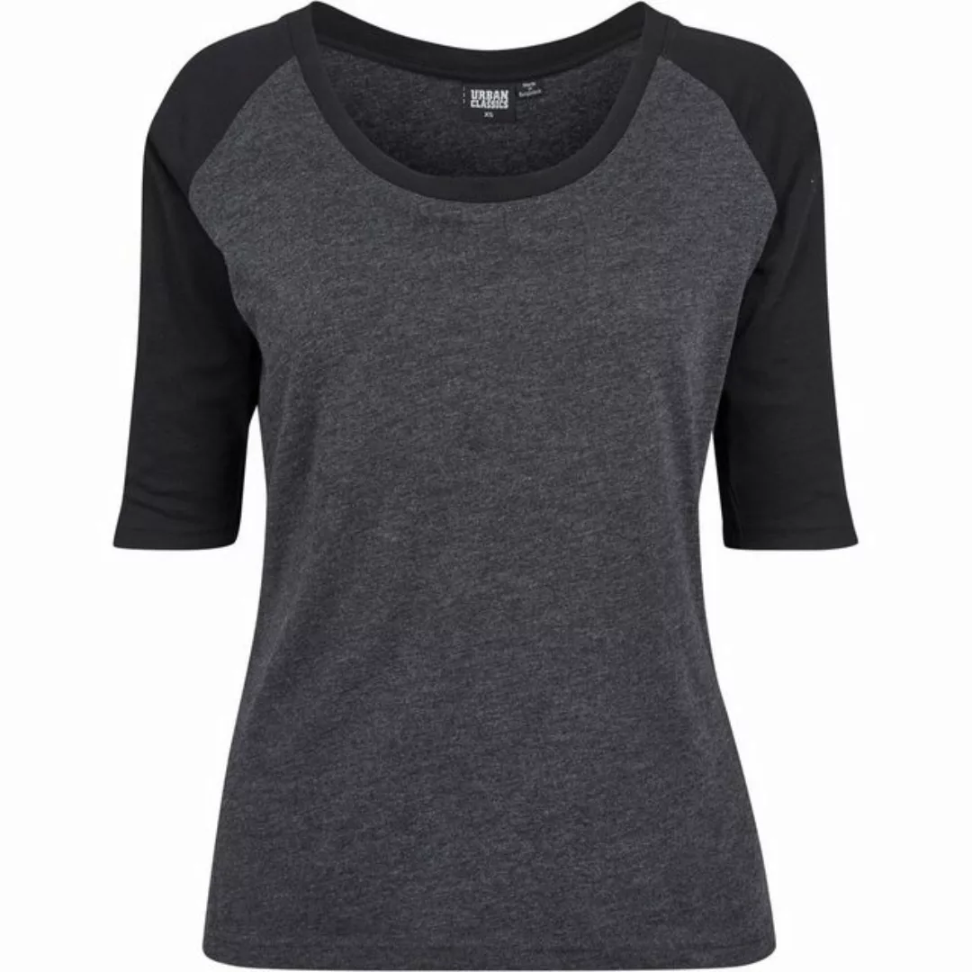 Urban Classics T-Shirt LADIES 3/4 CONTRAST RAGLAN TEE TB733 Dunkelgrau Schw günstig online kaufen