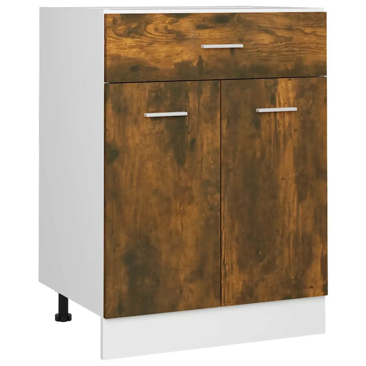 vidaXL Unterschrank mit Schublade Räuchereiche 60x46x81,5 günstig online kaufen
