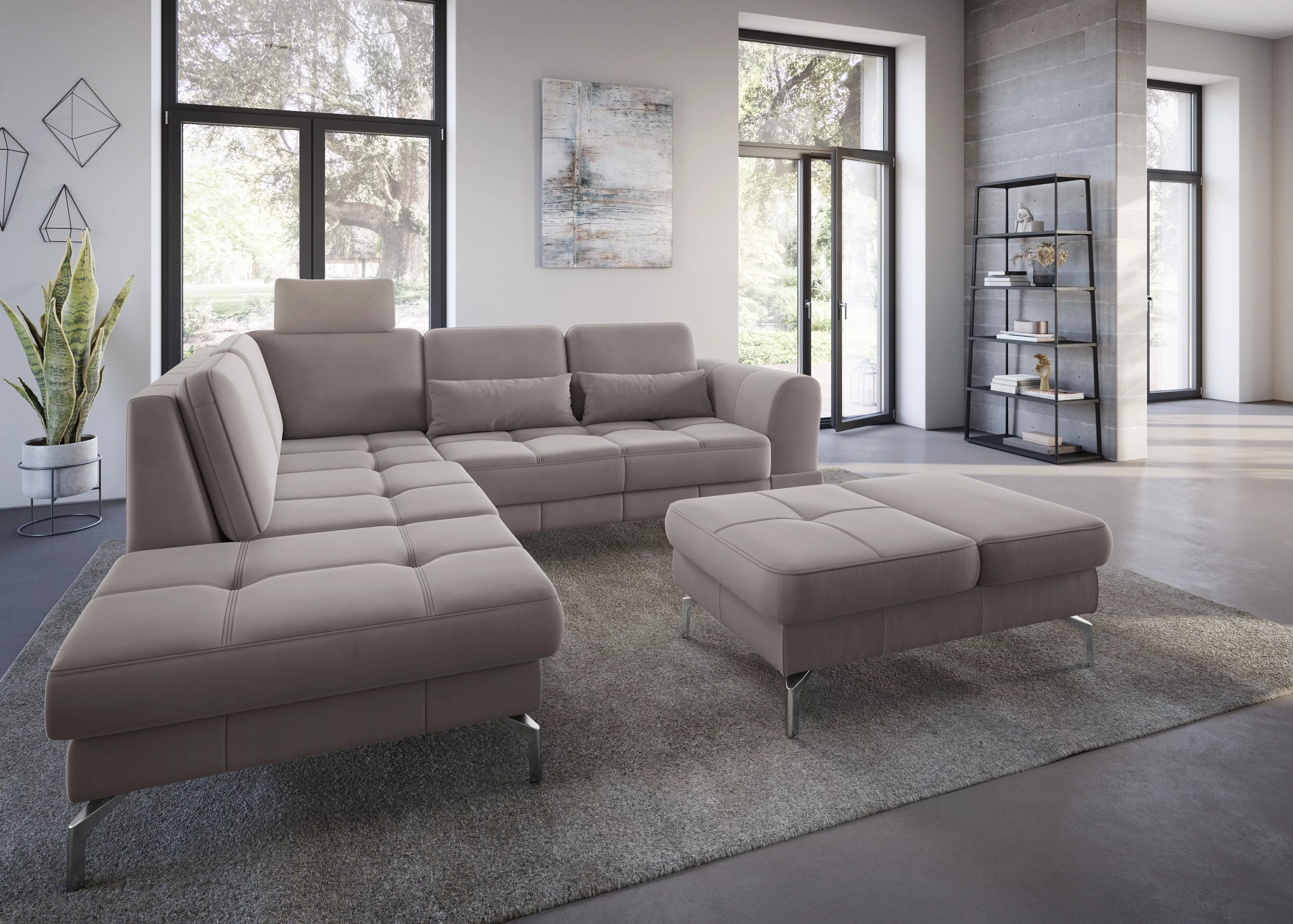 sit&more Ecksofa "Bendigo L-Form", inklusive Sitztiefenverstellung, Bodenfr günstig online kaufen