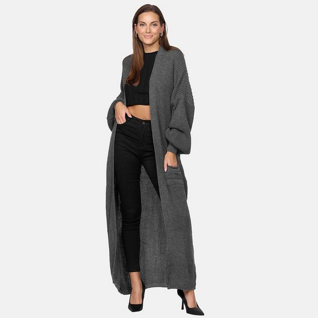 Elara Cardigan Elara Langer Damen Oversize Cardigan (1-tlg) günstig online kaufen