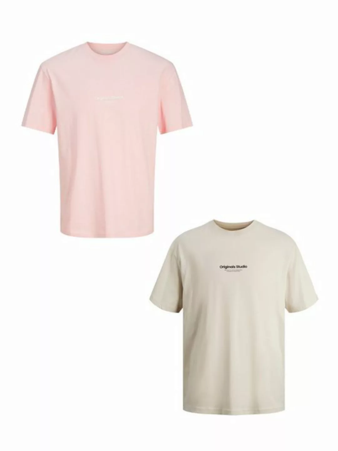 Jack & Jones T-Shirt 2-er Set Logo T-Shirt Kurzarm Shirt JORVESTERBRO (2-tl günstig online kaufen