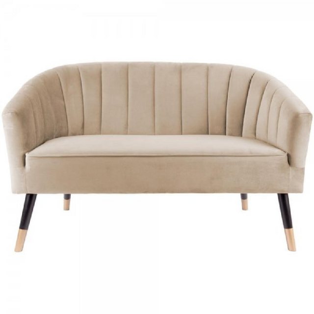Leitmotiv Sofa Sofa Royal Velvet Sand Brown (128cm) günstig online kaufen