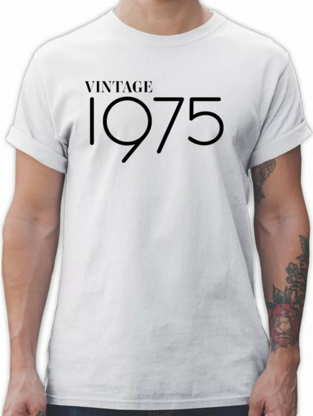 Shirtracer T-Shirt 1975 Vintage 50. Geburtstag günstig online kaufen