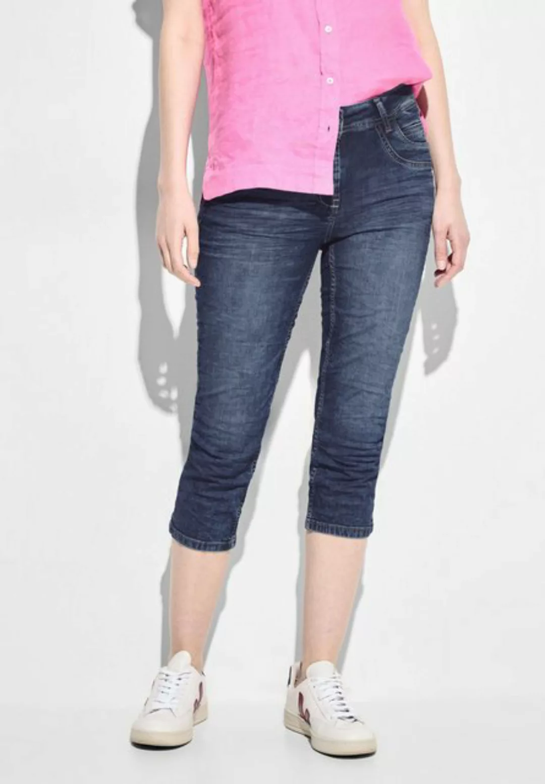 Cecil 3/4-Jeans mit Used-Look günstig online kaufen