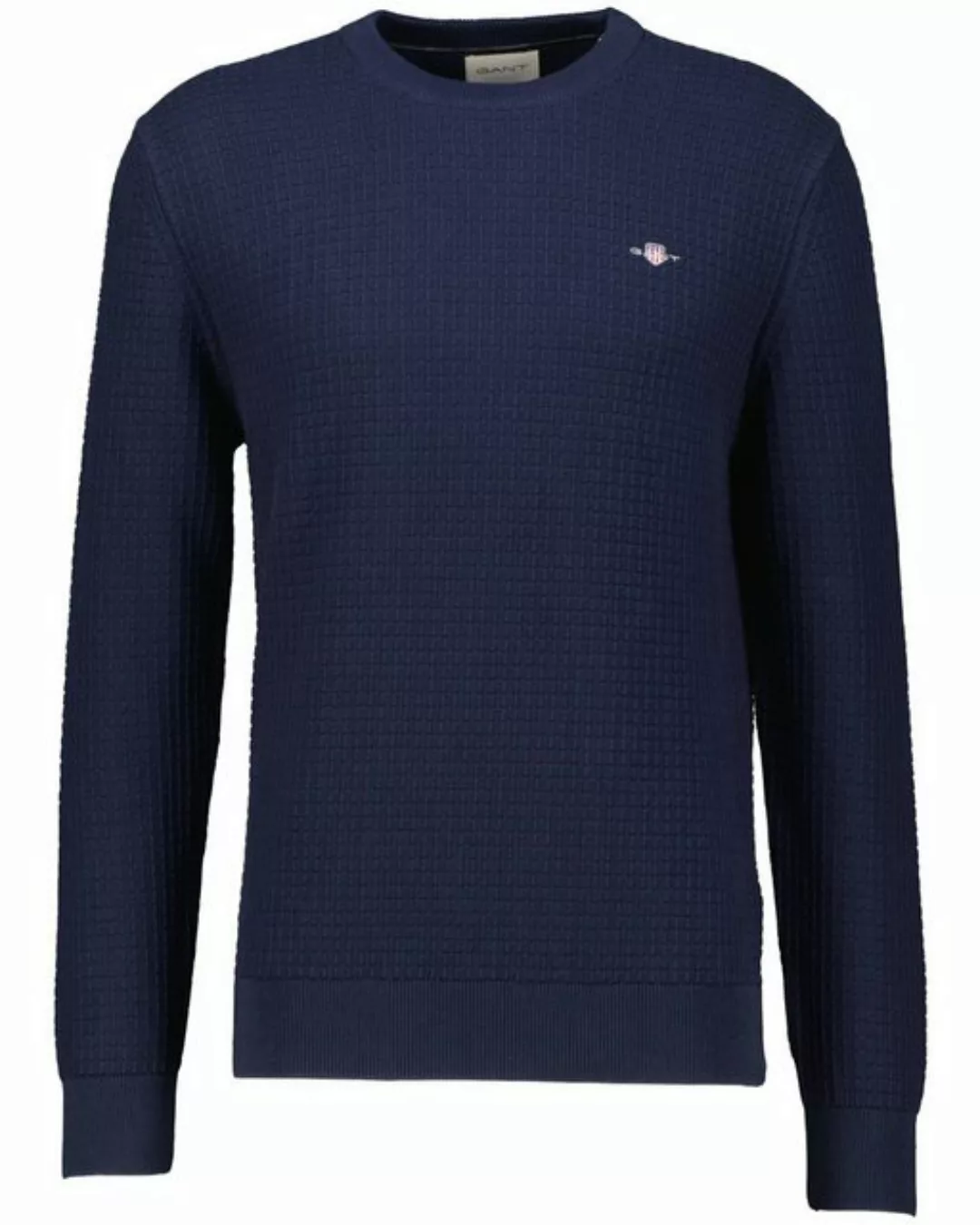 Gant Strickpullover Herren Strickpullover aus Bio-Baumwolle (1-tlg) günstig online kaufen