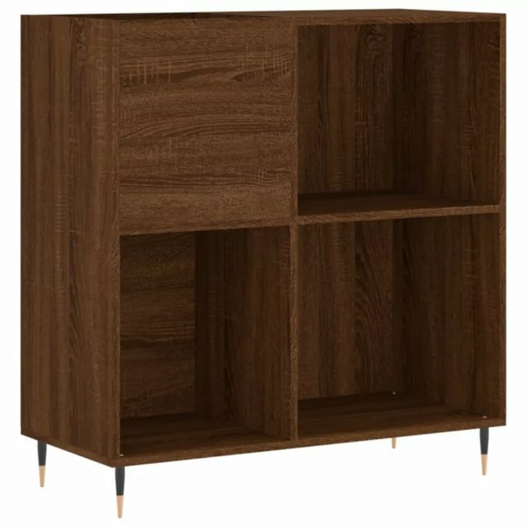 vidaXL Beistellschrank Plattenschrank Braun Eichen-Optik 84,5x38x89 cm Holz günstig online kaufen