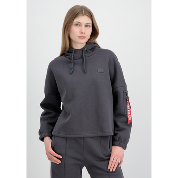 Alpha Industries  Sweatshirt X-Fit Label OS Hoodie Wmn - vintage grey günstig online kaufen