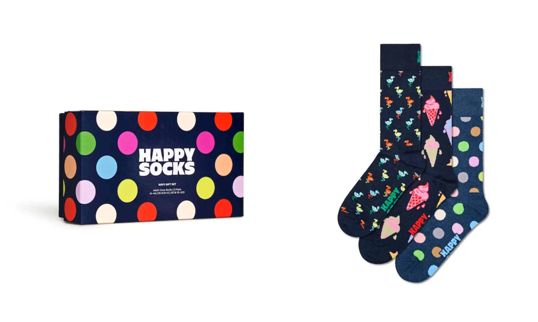 Happy Socks Socken, Navy Gift Set günstig online kaufen