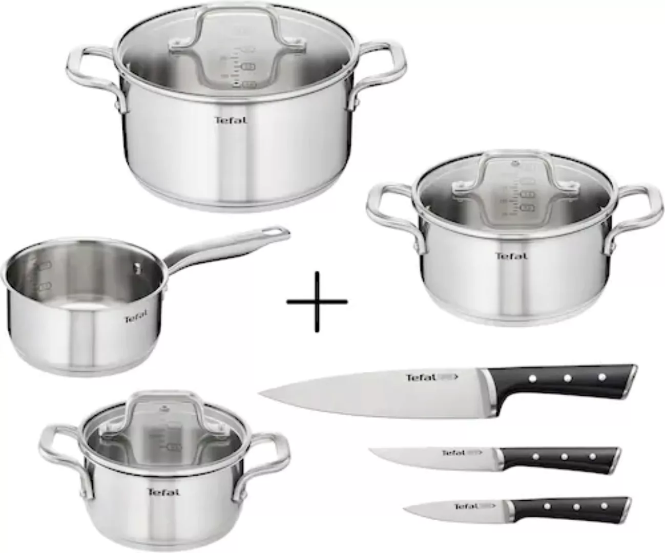 Tefal Topf-Set »Virtuoso 7er + Ice Force«, 10-teilig günstig online kaufen