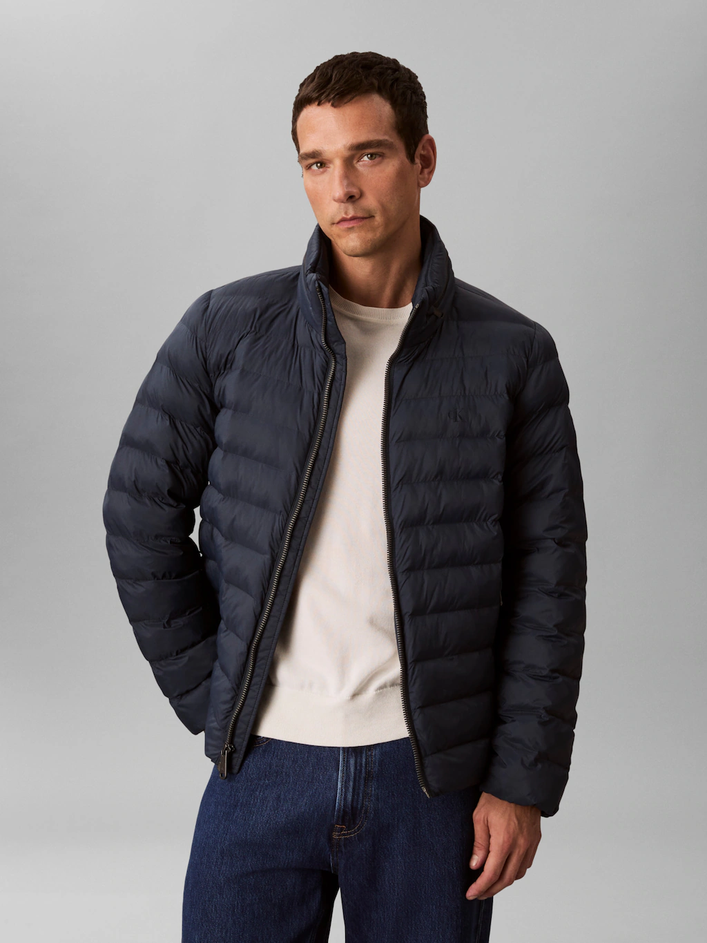 Calvin Klein Jeans Steppjacke "LS NYLN MD WT HDD F", mit Kapuze, mit Kapuze günstig online kaufen