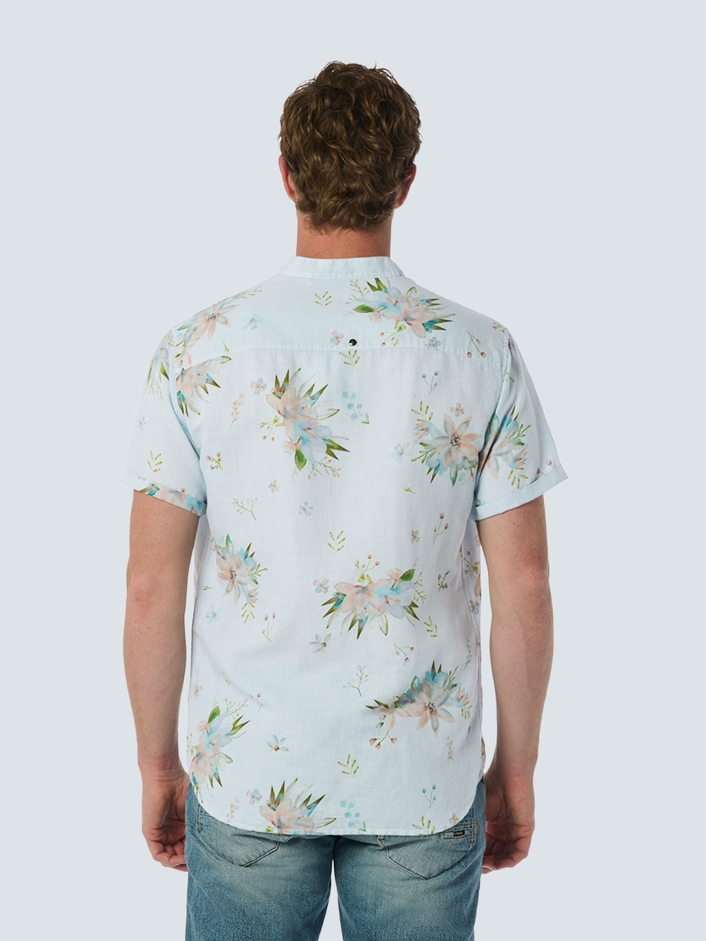 NO EXCESS Kurzarmhemd, mit Allover-Blumen-Muster günstig online kaufen