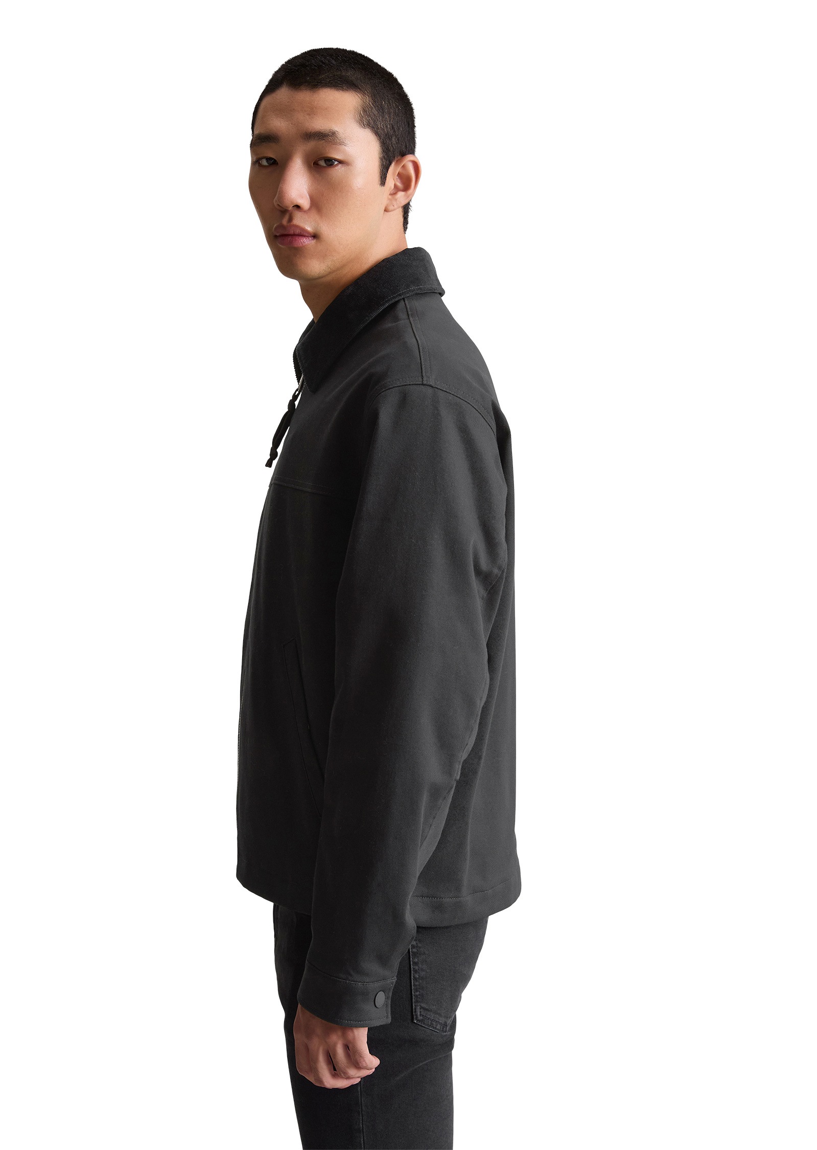 Marc OPolo DENIM Outdoorjacke "mit Cord-Kragen", ohne Kapuze günstig online kaufen
