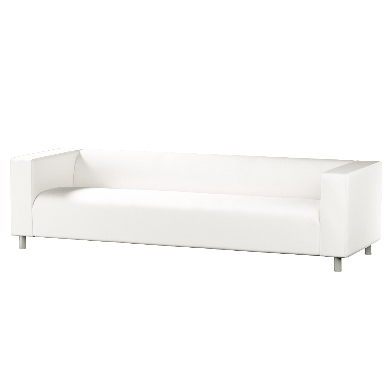 Bezug für Klippan 4-Sitzer Sofa, weiss, Bezug für Klippan 4-Sitzer, Cotton günstig online kaufen