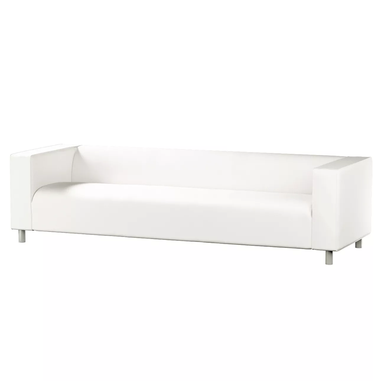 Bezug für Klippan 4-Sitzer Sofa, weiss, Bezug für Klippan 4-Sitzer, Cotton günstig online kaufen