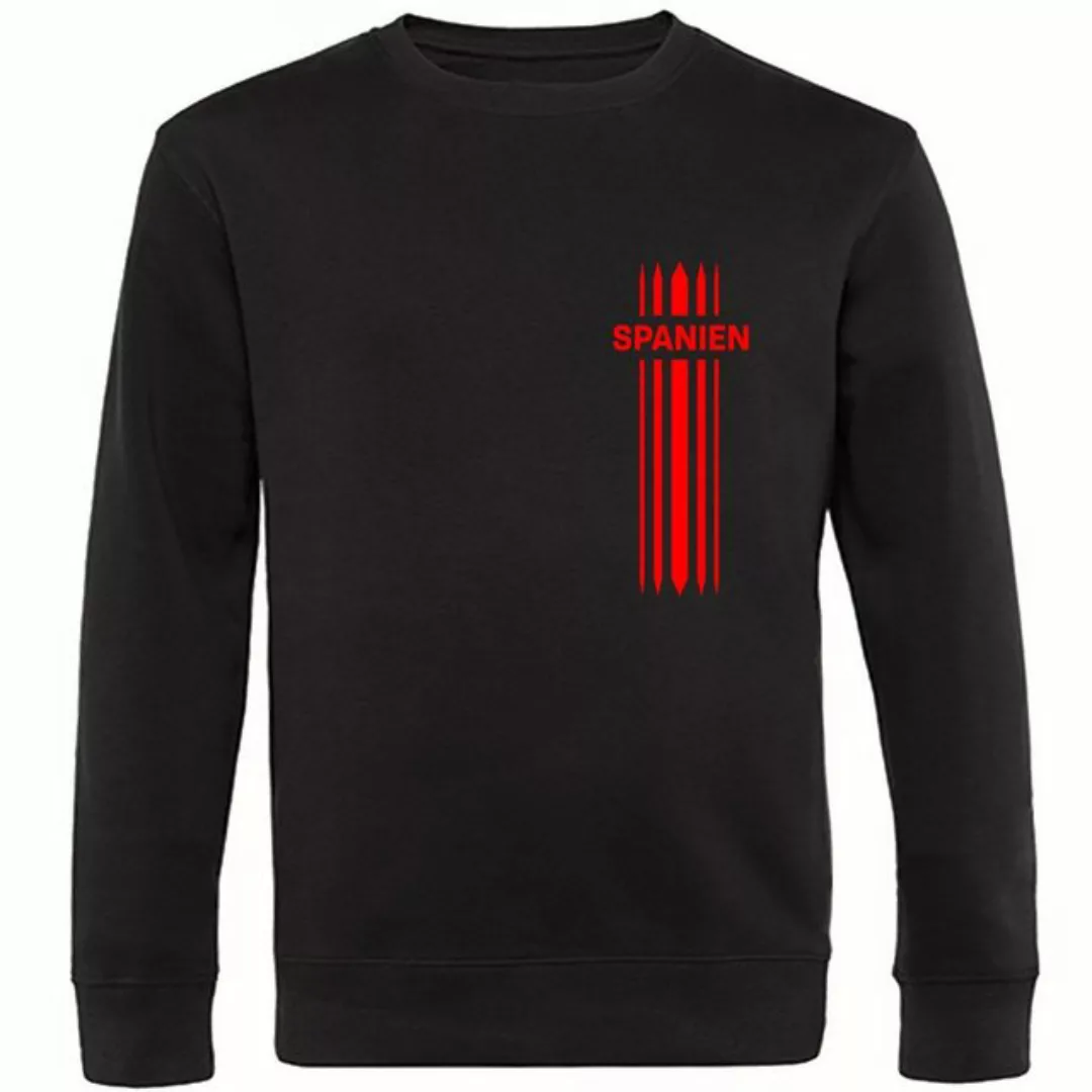 multifanshop Sweatshirt Spanien - Streifen - Pullover günstig online kaufen