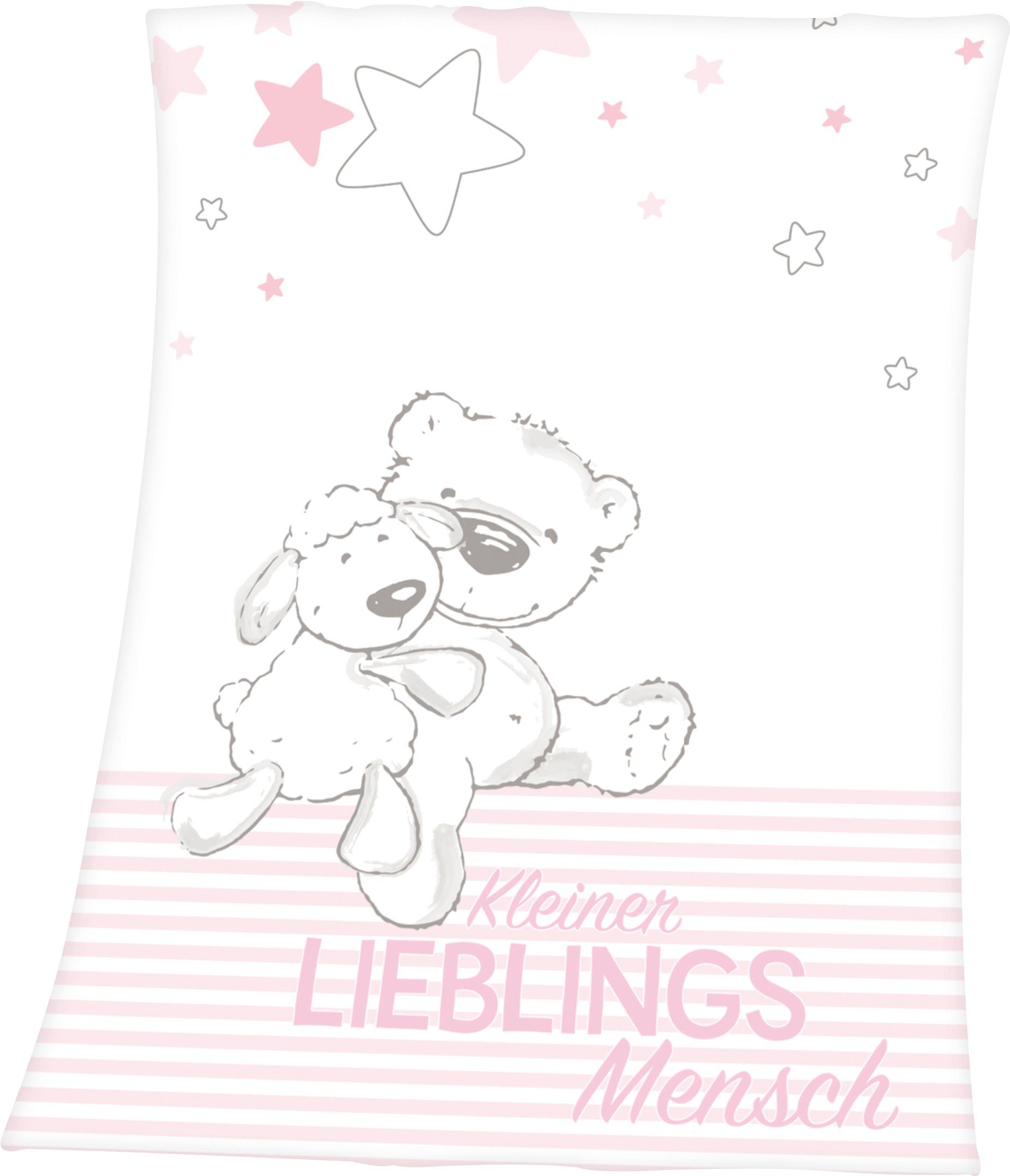Herding Kuscheldecke  Kleiner Lieblingsmensch Blau ¦ mehrfarbig ¦ Synthetik günstig online kaufen