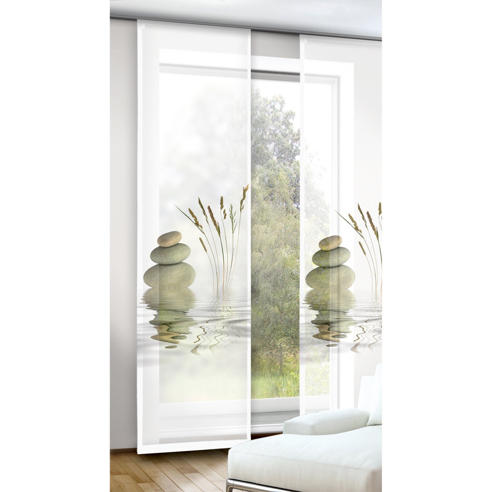 Clever-Kauf-24 Schiebegardine Schiebevorhang Balance, BxH 60x245cm, günstig online kaufen
