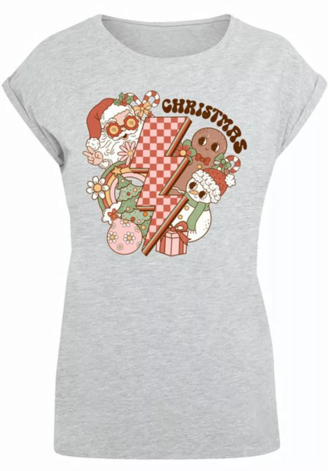 F4NT4STIC T-Shirt "Groovy Weihnachten Flash Cozy Vibes", Premium Qualität, günstig online kaufen