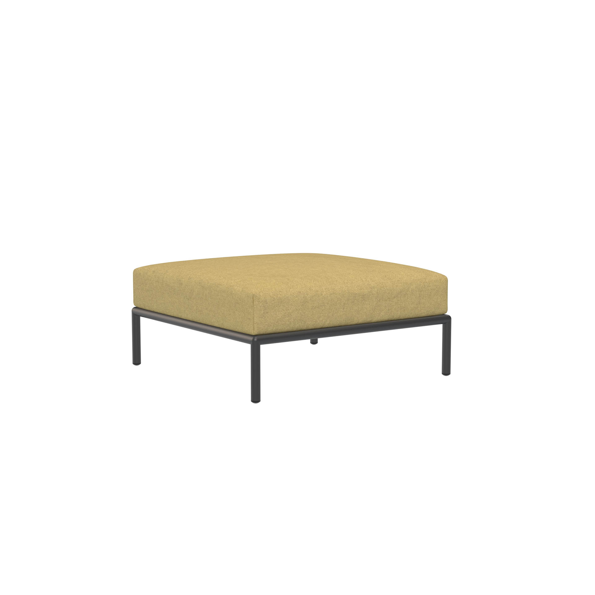 LEVEL2 Outdoor Ottoman Lounge-Modul 3 Senf Dunkelgrau günstig online kaufen