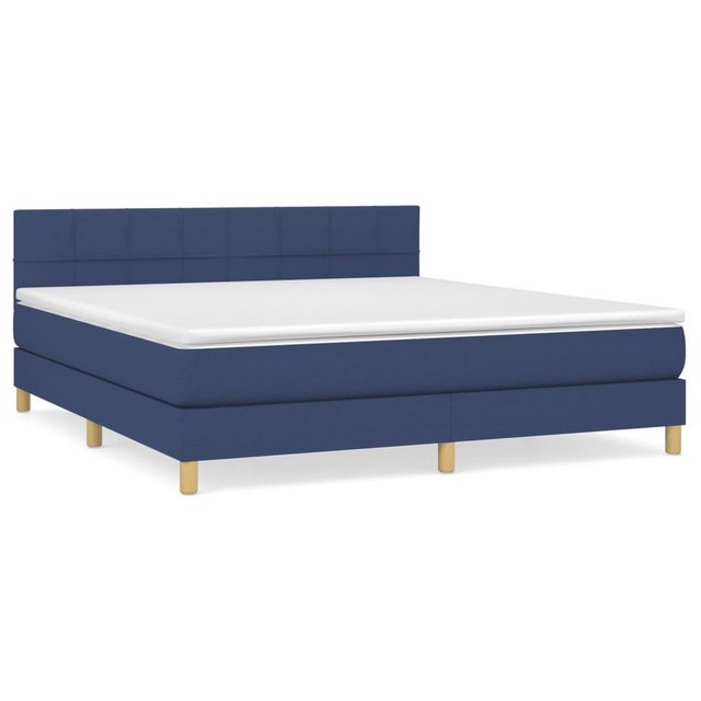 vidaXL Boxspringbett Bett Boxspringbett mit Matratze und LED Stoff (160 x 2 günstig online kaufen