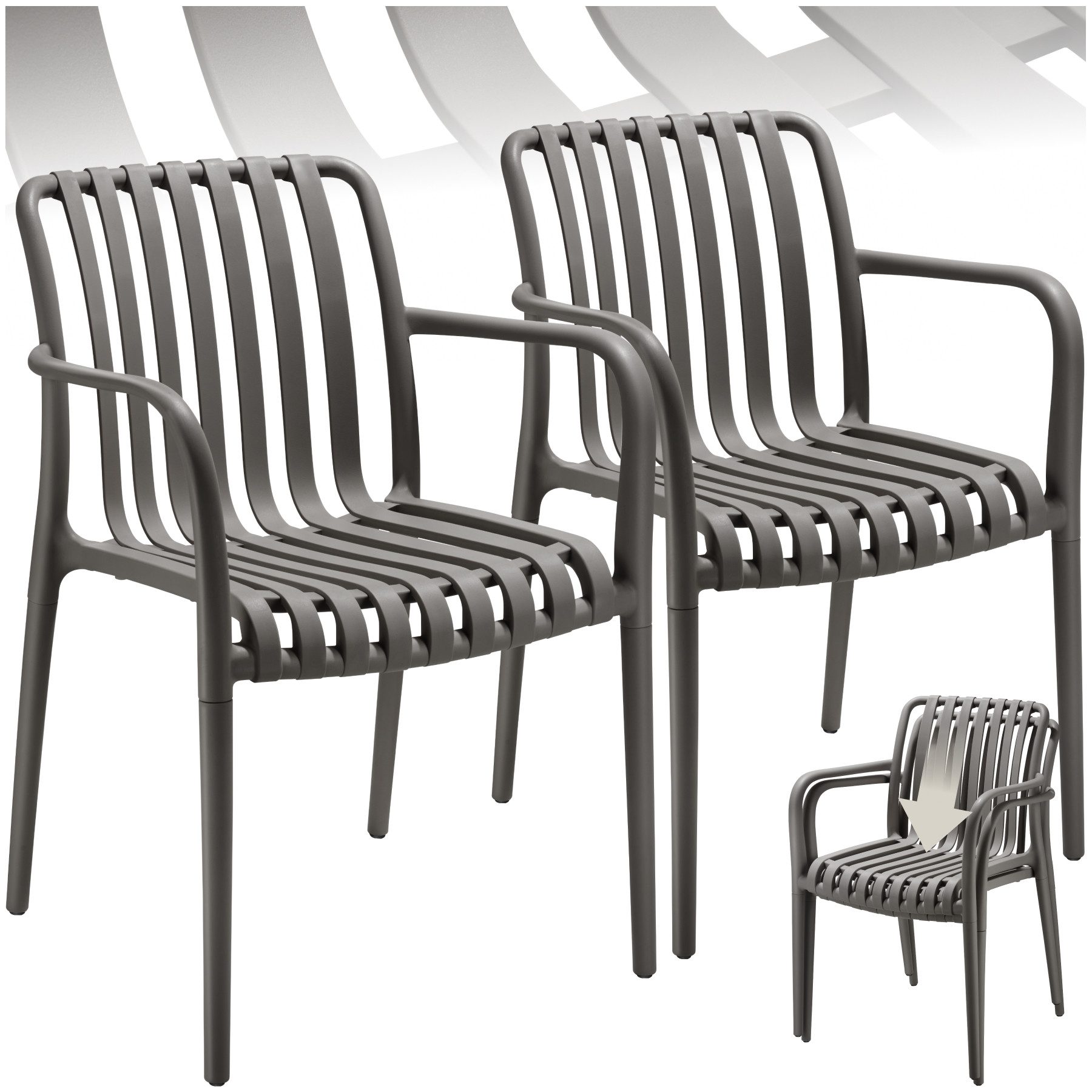tectake Gartenstuhl Gartenstühle (Set., 2 St), günstig online kaufen